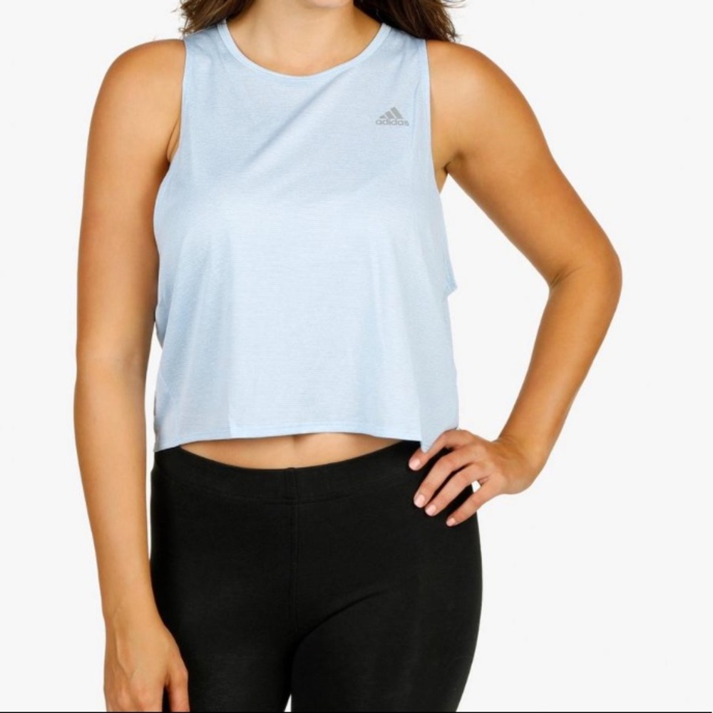 Adidas- Women’s Active Open Back Tank - Light Blue